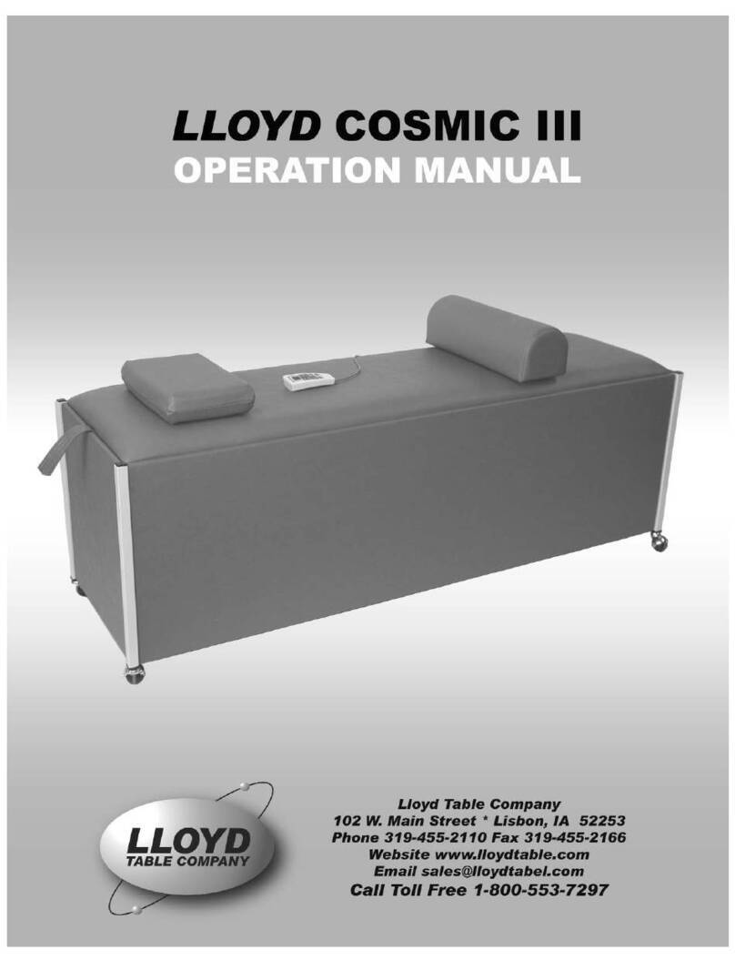 Lloyd COSMIC III Operation manual