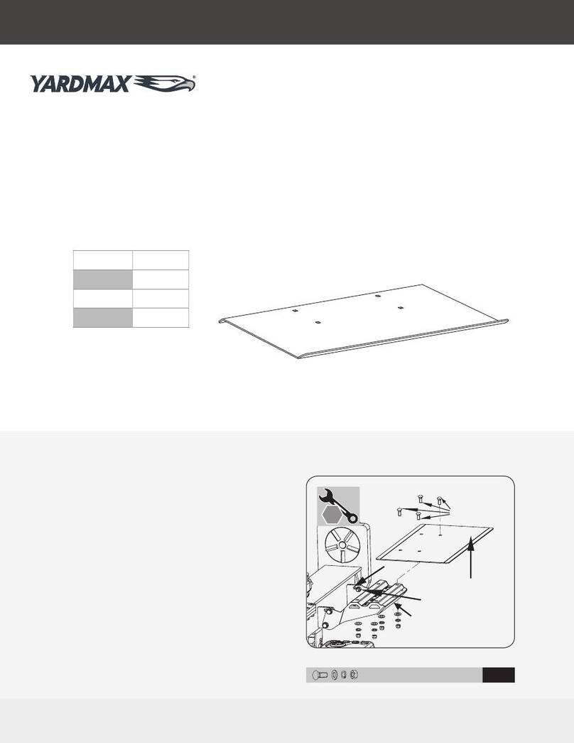 YARDMAX YUS850 Operator's manual YARDMAX YUS850 Operator's manual