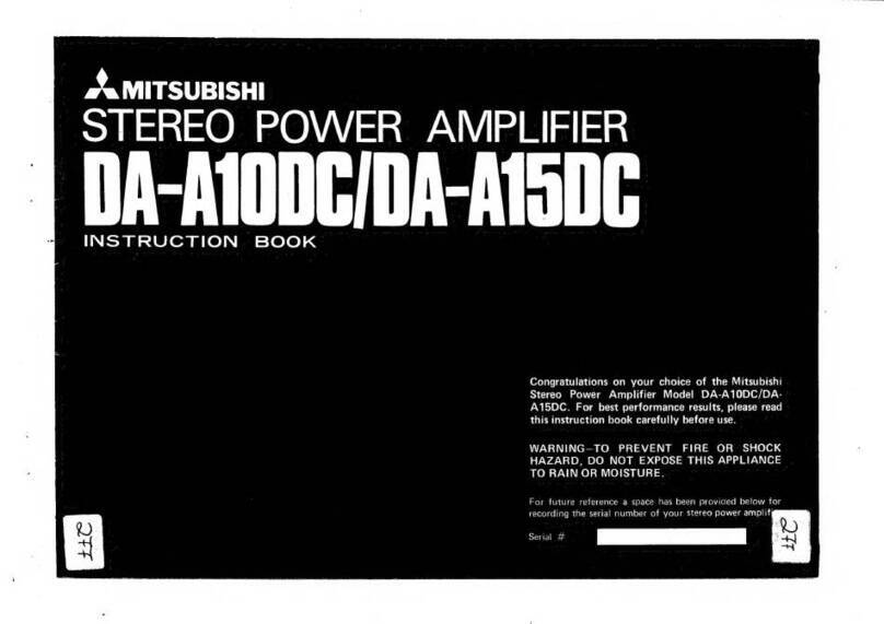 Mitsubishi DA-A15DC User manual