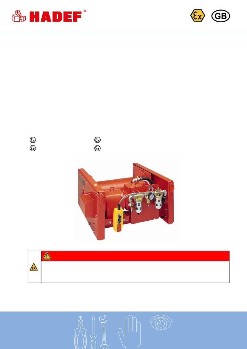 HADEF 42/87P-EX User manual