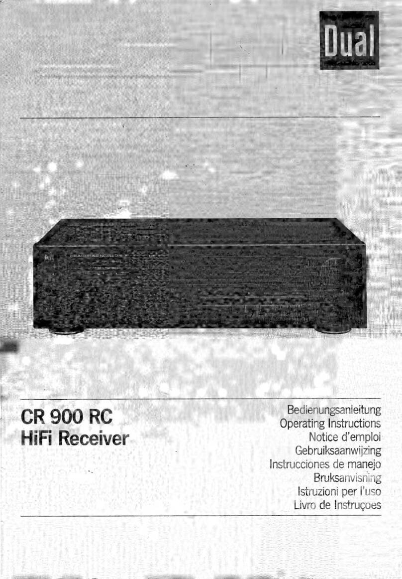 Dual CR 900 RC User manual