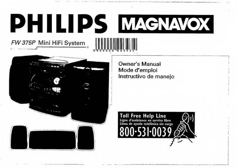 Philips Magnavox FW 375P User manual
