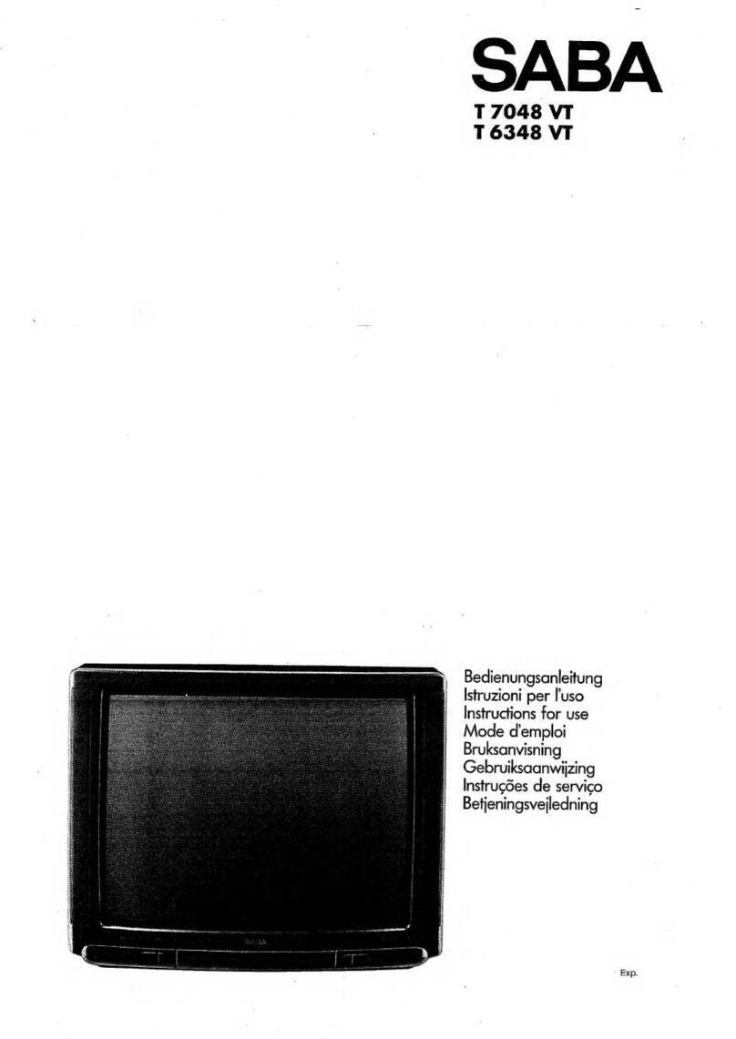 Saba T 7048 VT User manual