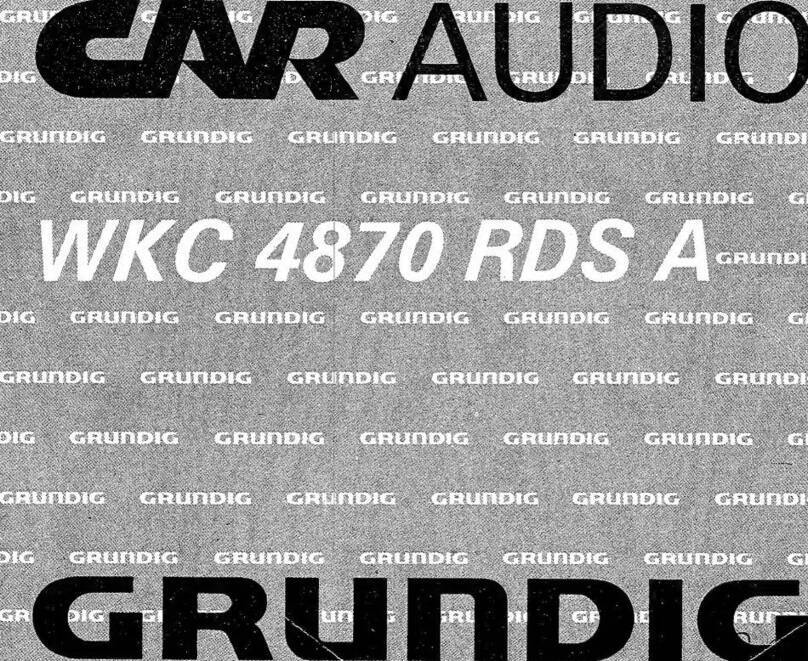 Grundig WKC 4870 RDS A User manual