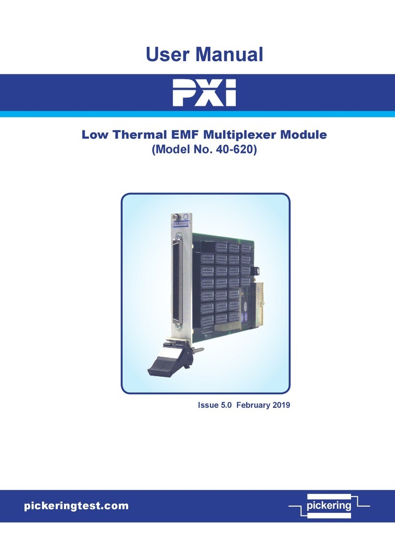 Pickering PXI 40-620 user manual Pickering PXI 40-620 user manual