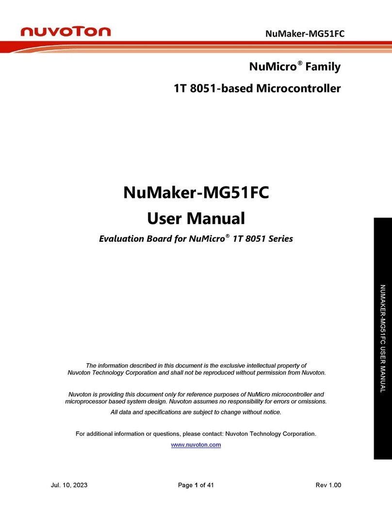 Nuvoton NuMaker Series user manual Nuvoton NuMaker Series user manual