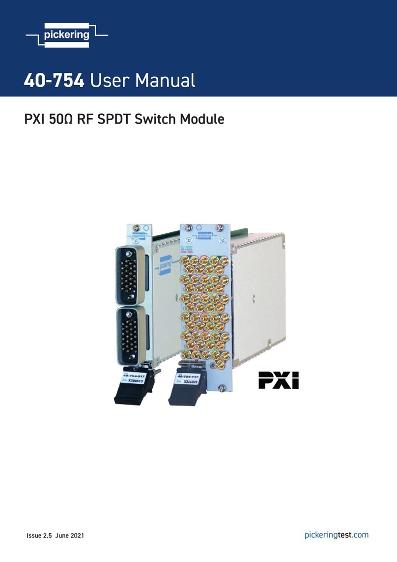 Pickering 40-754 User manual Pickering 40-754 User manual