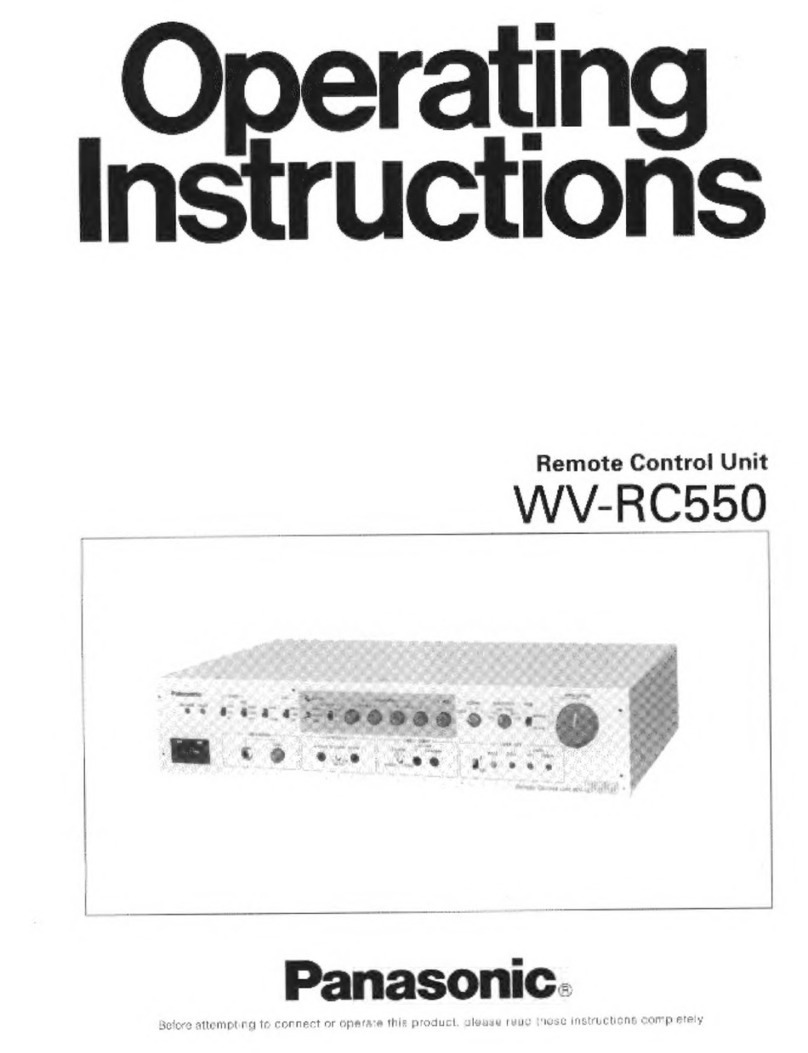 Panasonic WV-RC550 operating instructions Panasonic WV-RC550 operating instructions
