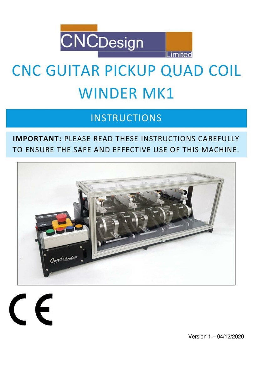 CNC Design CNC GUITAR PICKUP QUAD COIL WINDER MK1 instructions