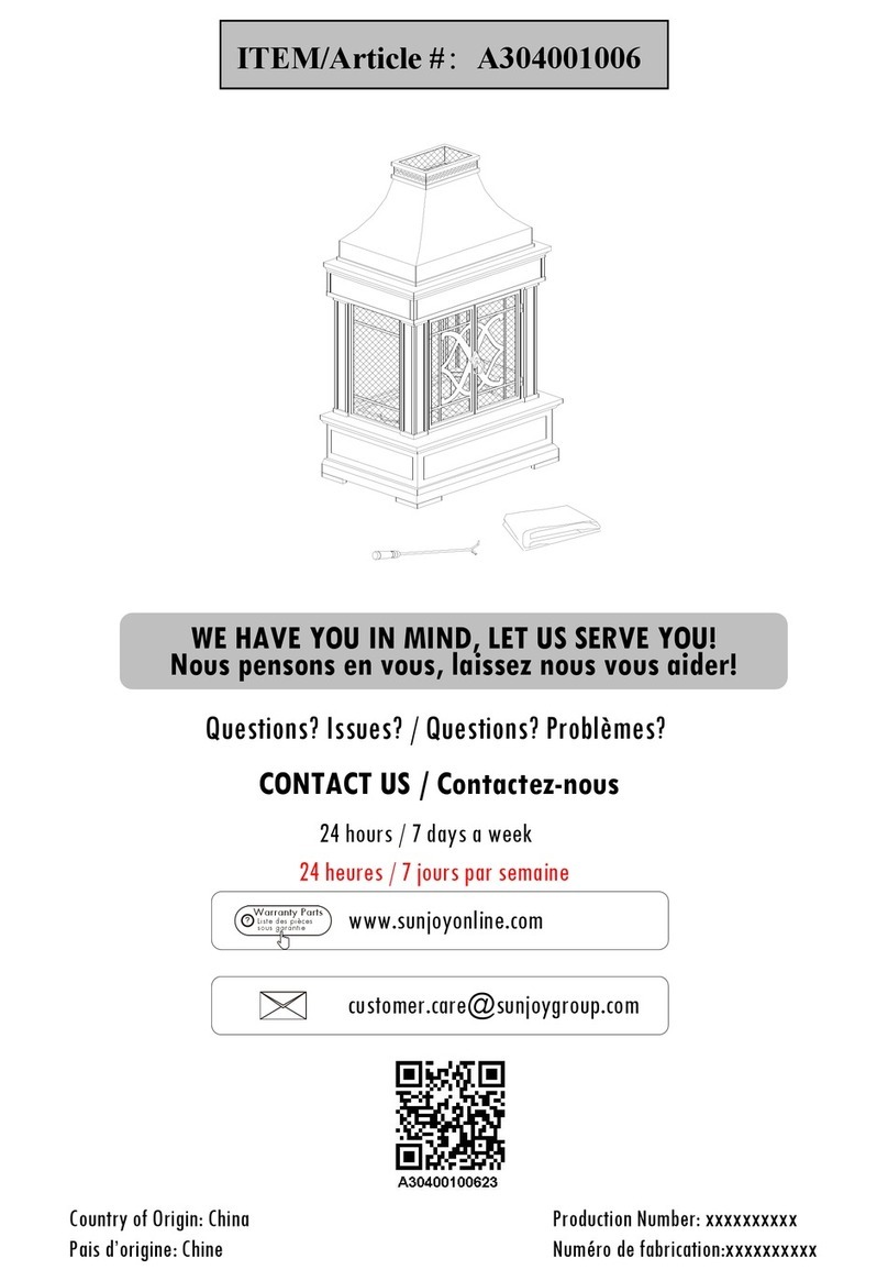 Sunjoy Sunnest A304001006 User manual