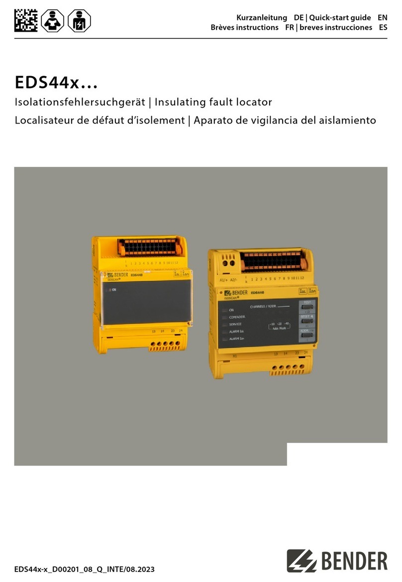 Bender EDS44 L-CN Series User manual