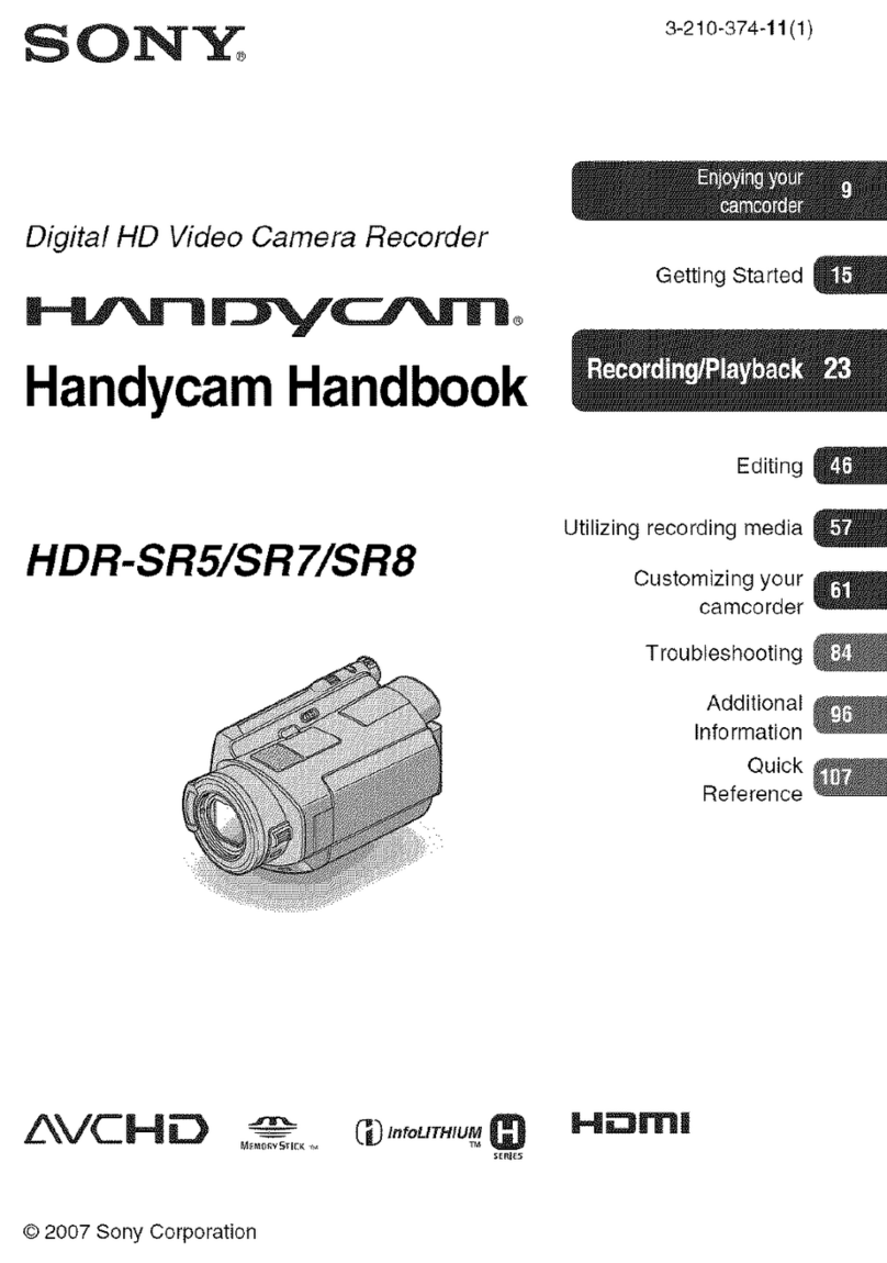 Sony Handycam HDR-SR5 User manual