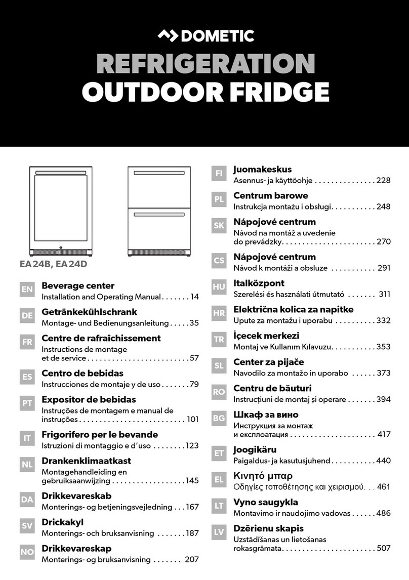 Dometic EA24B Installation and operating manual