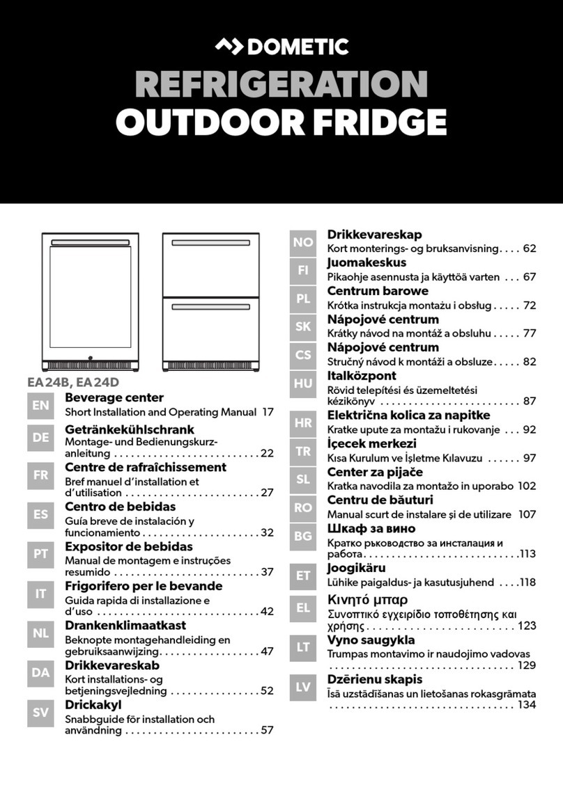 Dometic EA24B Short Installation and Operation Manual
