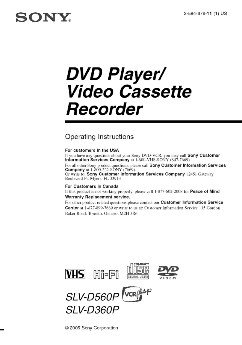 Sony VCRplus+ SLV-D560P User manual
