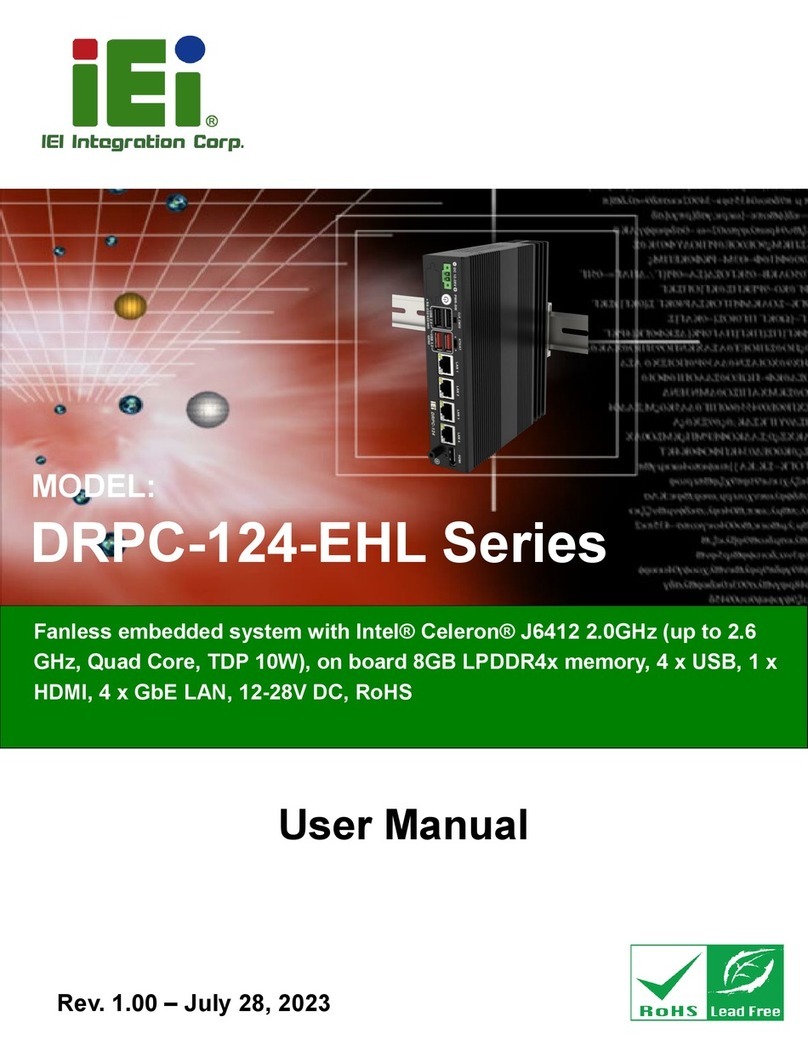 IEI Technology DRPC-124-EHL Series user manual