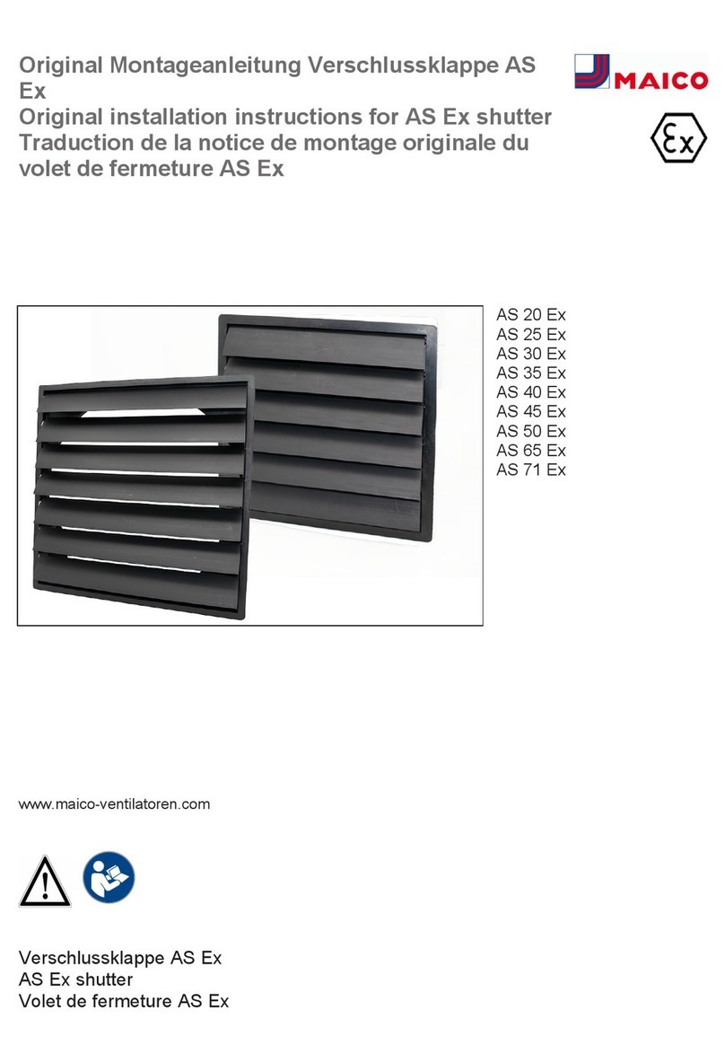 Maico AS 20 Ex Original Installation Instructions