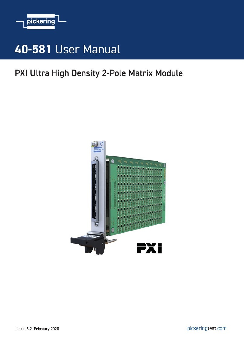 Pickering 40-581 User manual