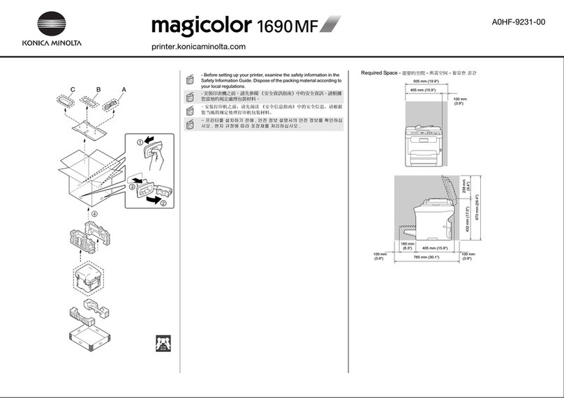 Konica Minolta magicolor 1690MF quick start guide Konica Minolta magicolor 1690MF quick start guide