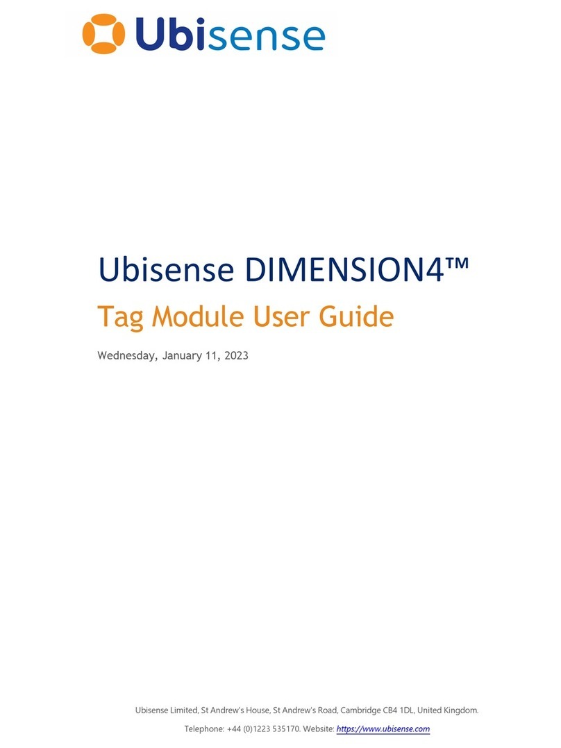 Ubisense Dimension4 UWB+BLE Tag User manual