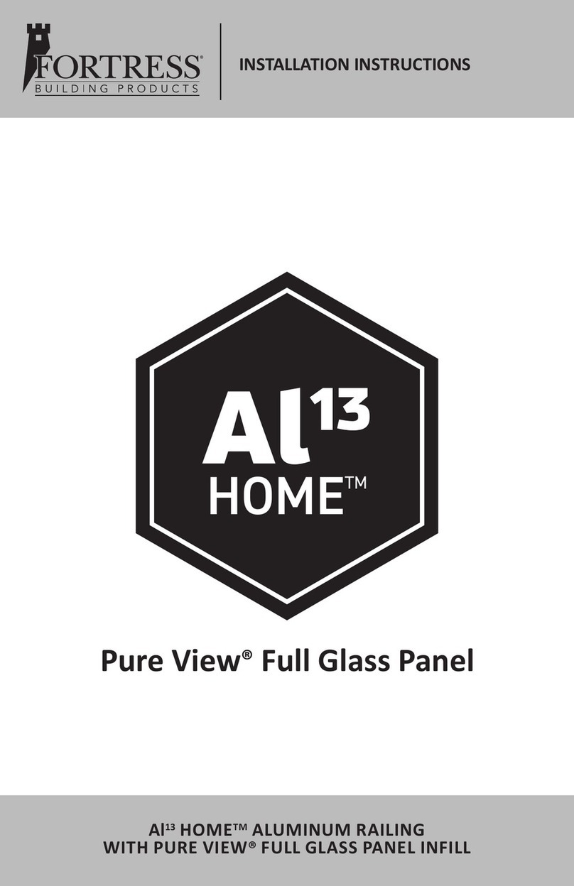 Fortress Building Products Al 13 HOME PURE VIEW installation instructions