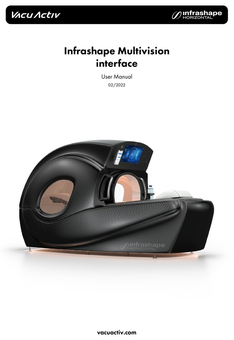 VACU ACTIV Infrashape Horizontal user manual