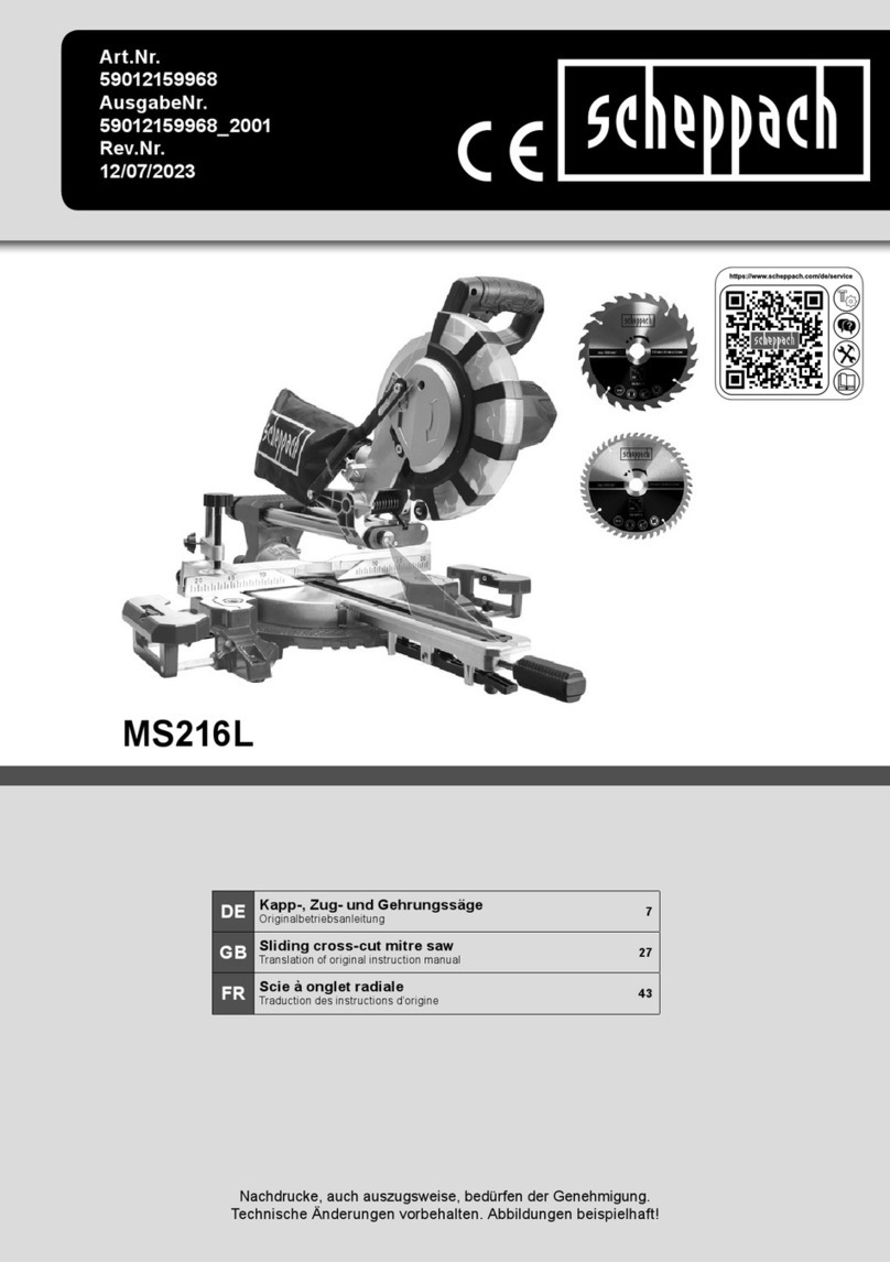 Scheppach MS216L Instructions for use