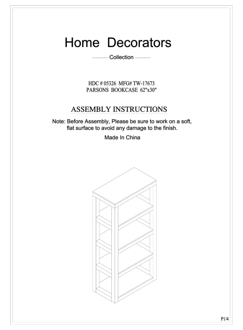 Home Decorators PARSONS TW-17673 Assembly instructions Home Decorators PARSONS TW-17673 Assembly instructions