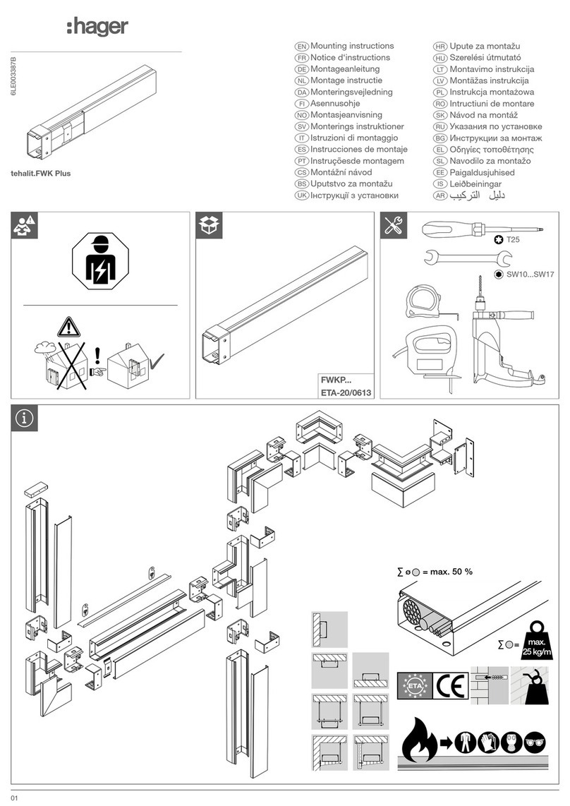 hager tehalit.FWK Plus Mounting instructions