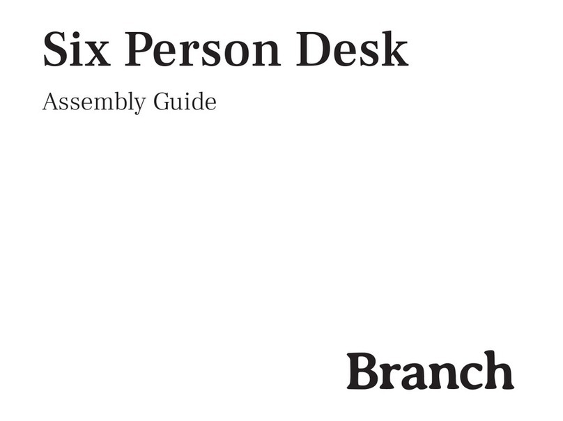 Branch Six Person Desk Assembly guide Branch Six Person Desk Assembly guide