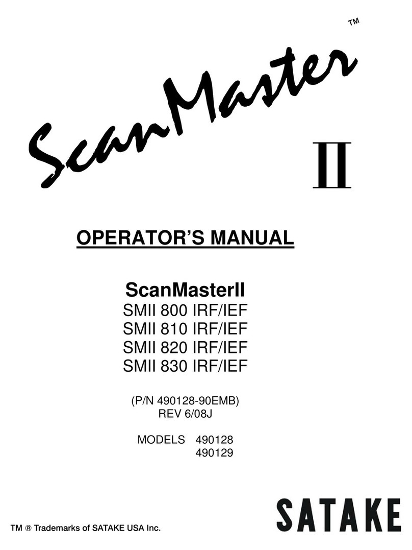 Satake Scan Master II Operator's manual