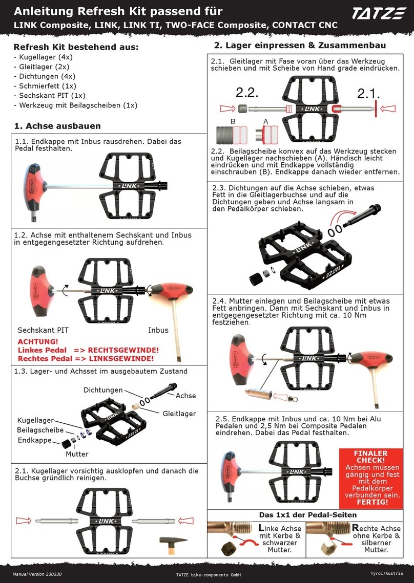 Tatze Manual Refresh Kit User manual
