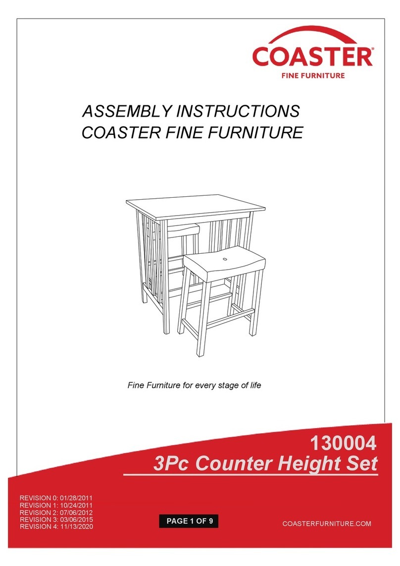 Coaster 130004 Assembly instructions Coaster 130004 Assembly instructions