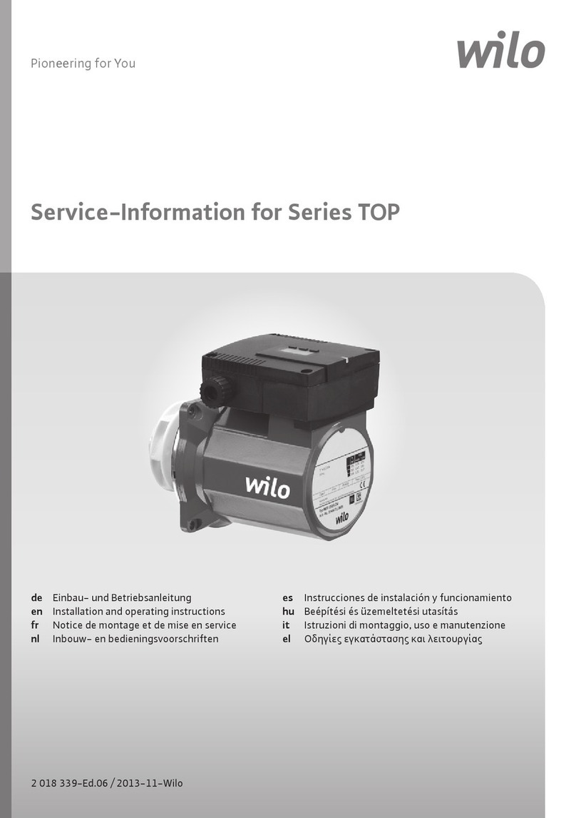 Wilo Series Operating and installation instructions