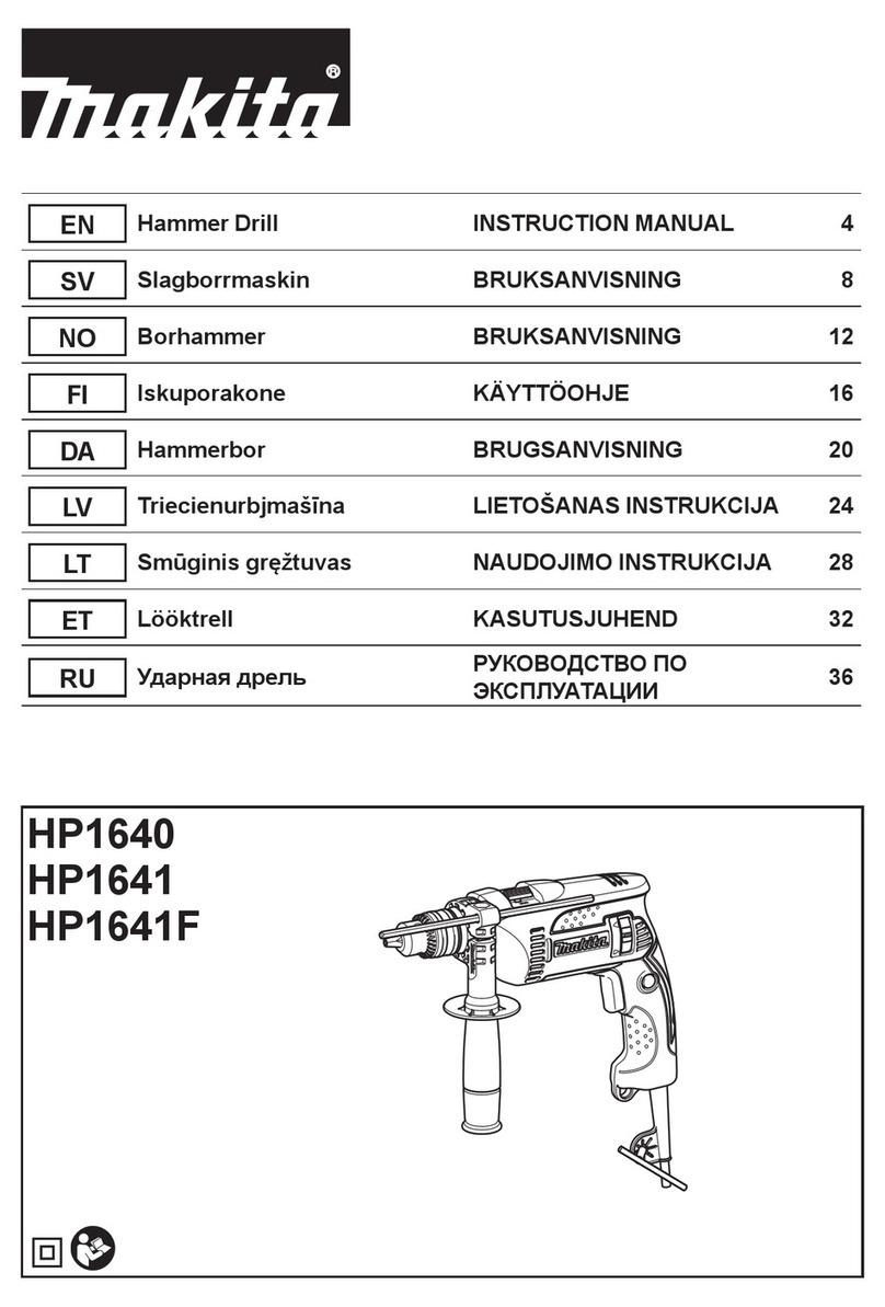Makita HP1640 User manual