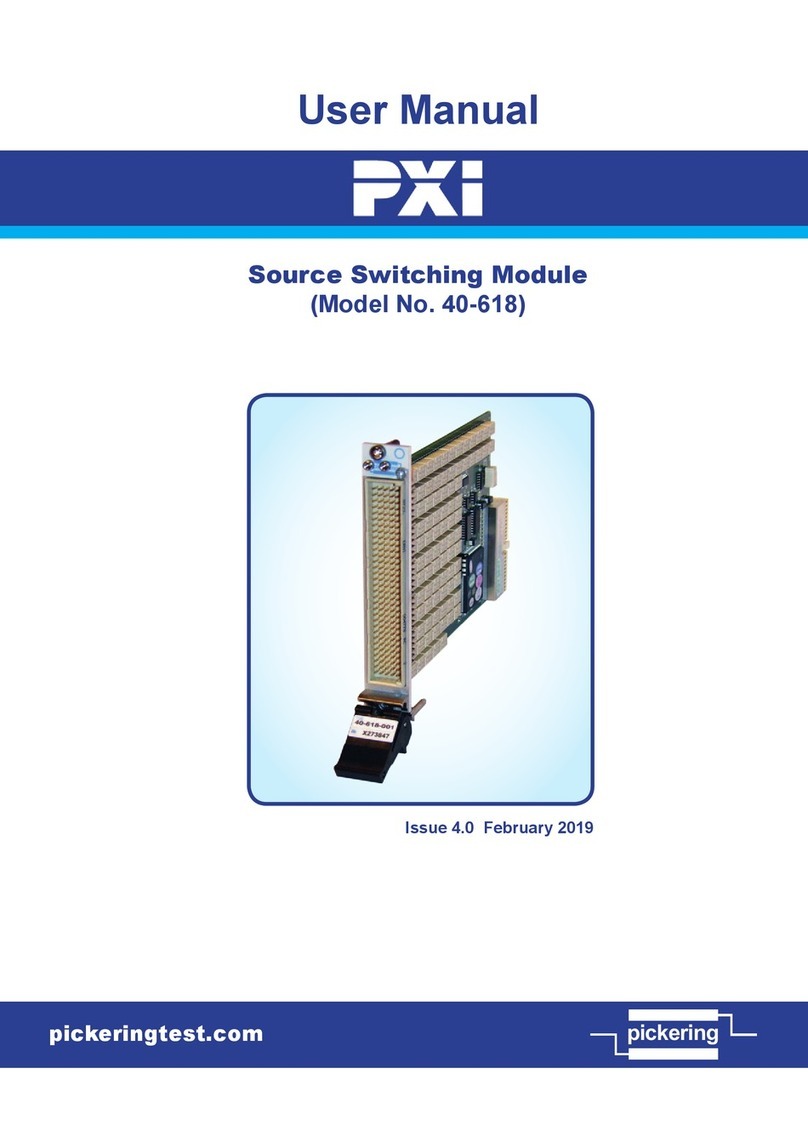 Pickering PXI 40-618 User manual
