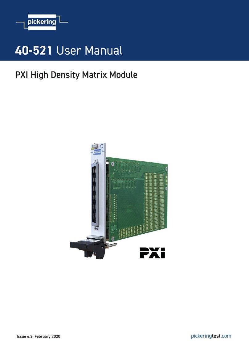 Pickering 40-521 User manual