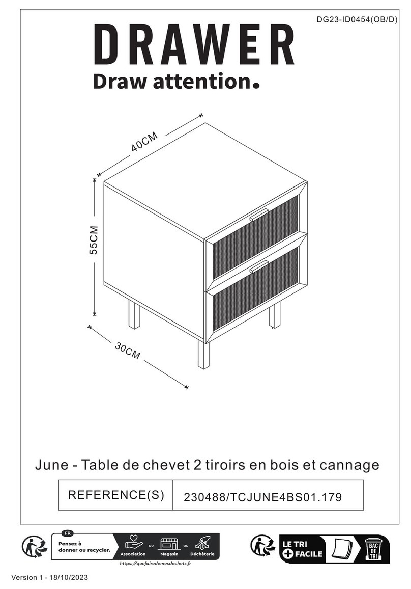 DRAWER June 230488/TCJUNE4BS01.179 manual