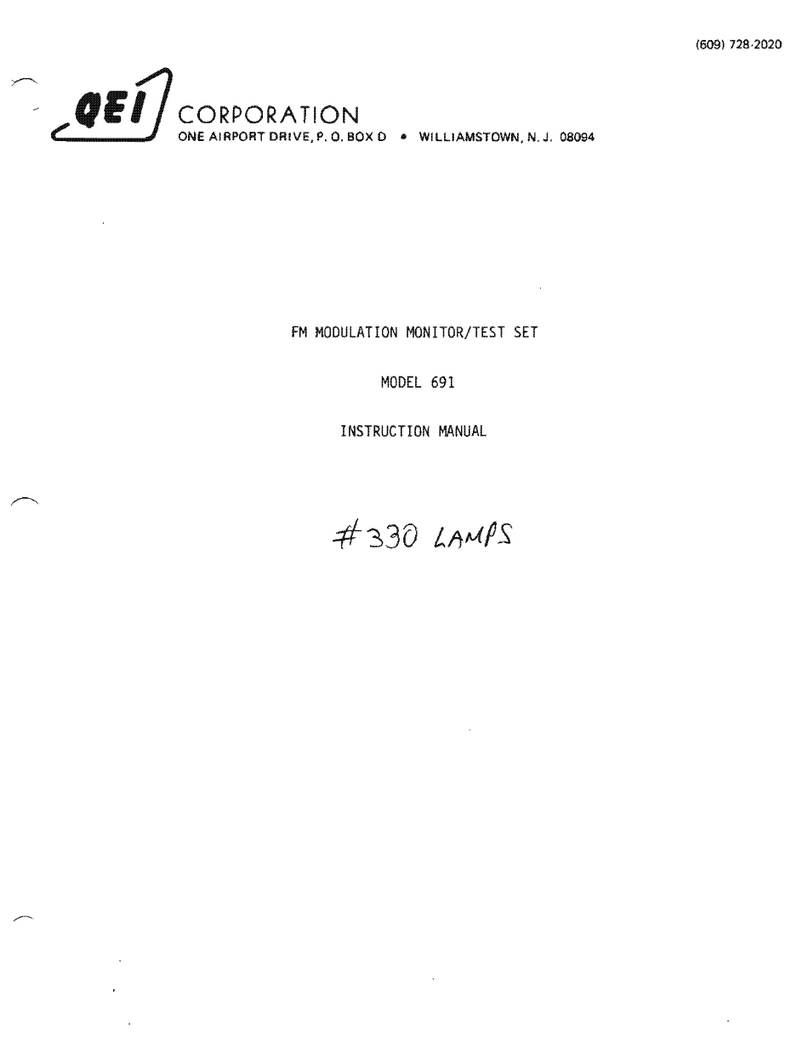 QEI 691 instruction manual QEI 691 instruction manual
