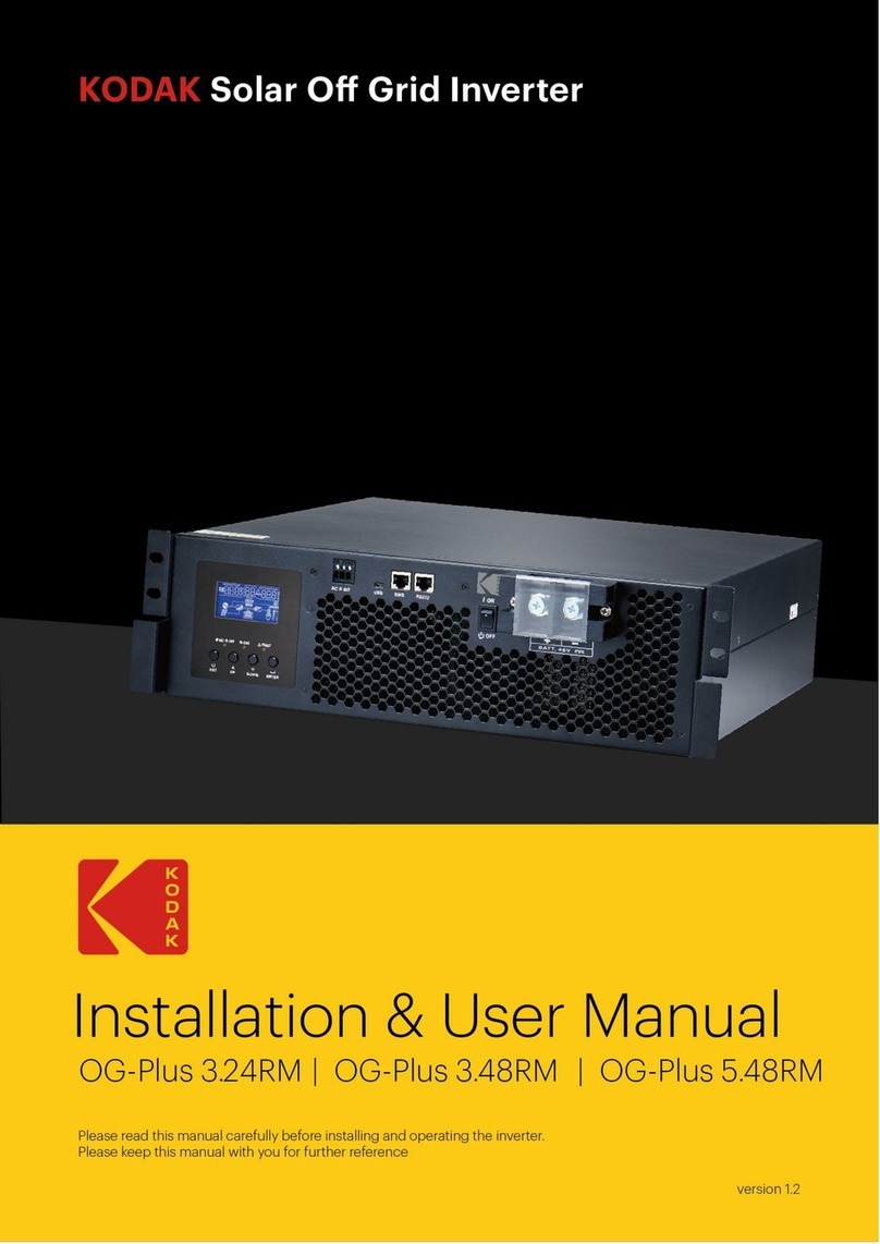 Kodak OG-Plus3.24RM Installation & user manual