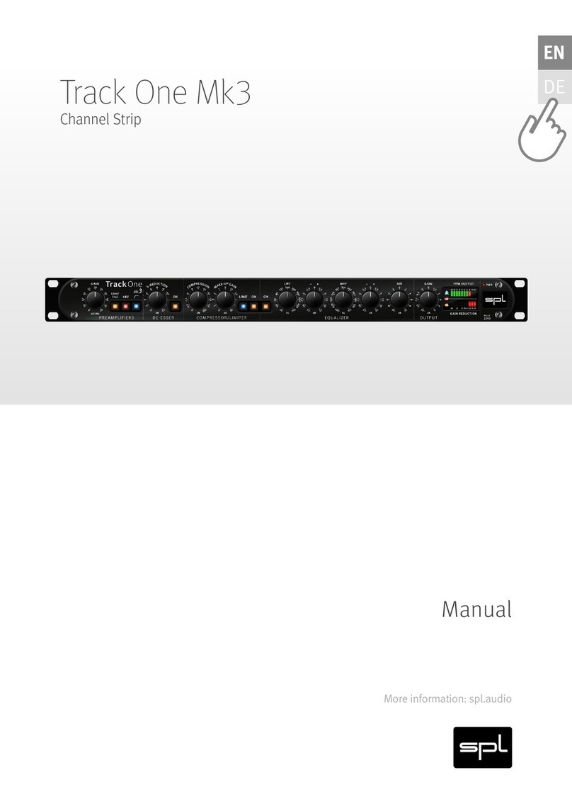 SPL Channel One Mk3 User manual