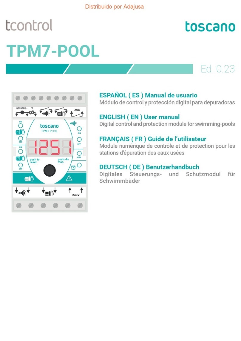 toscano TPM7-POOL user manual