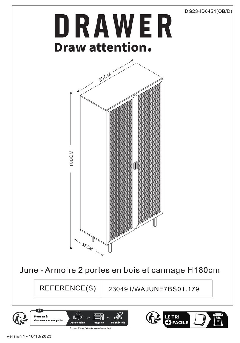 DRAWER June 230491/WAJUNE7BS01.179 User manual