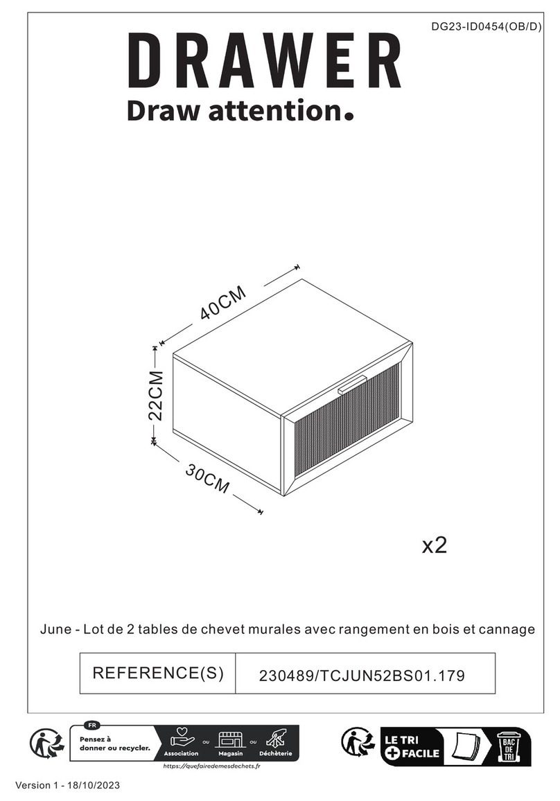 DRAWER June 230489/TCJUN52BS01.179 User manual