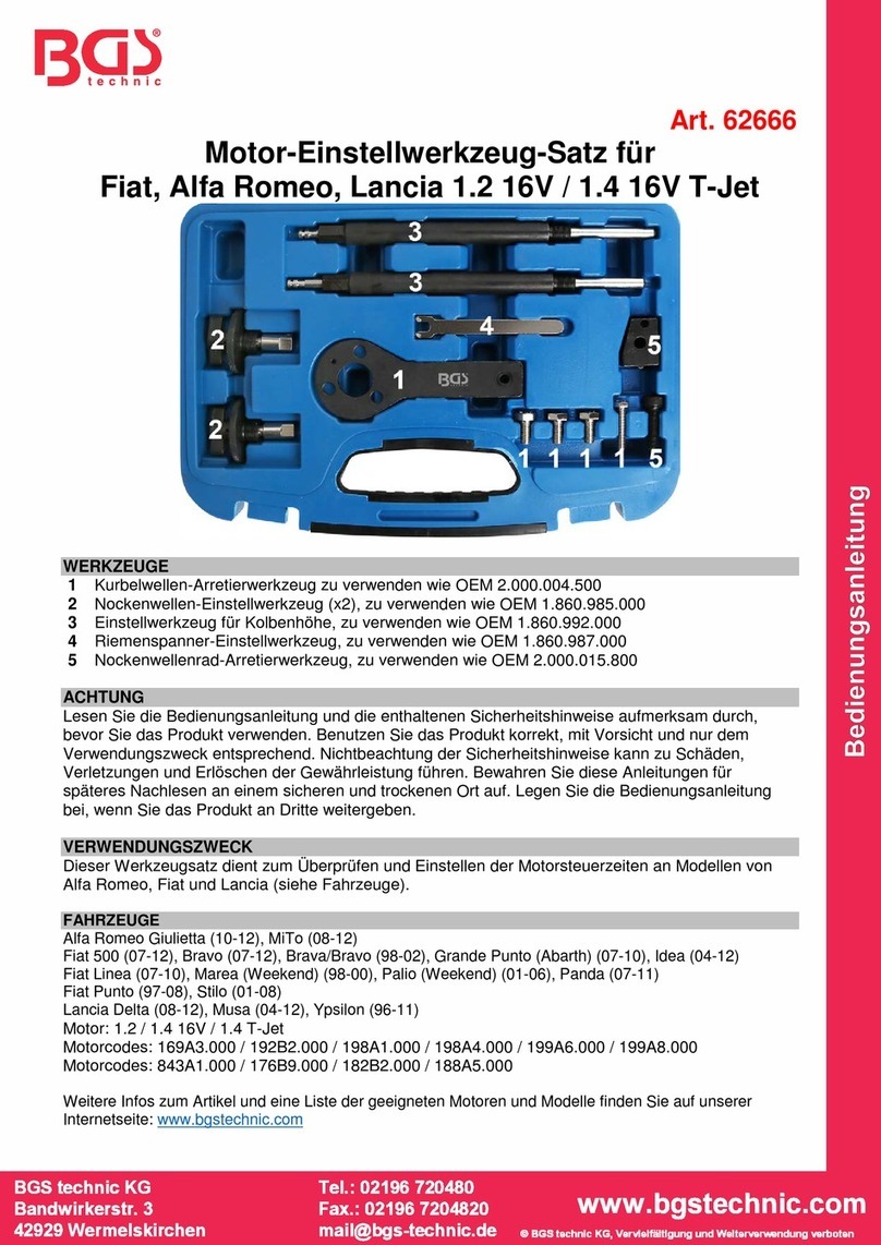 BGS technic 62666 User manual