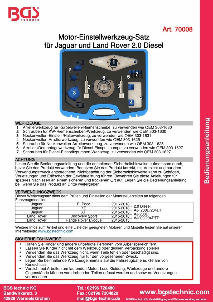 BGS technic 70008 User manual BGS technic 70008 User manual