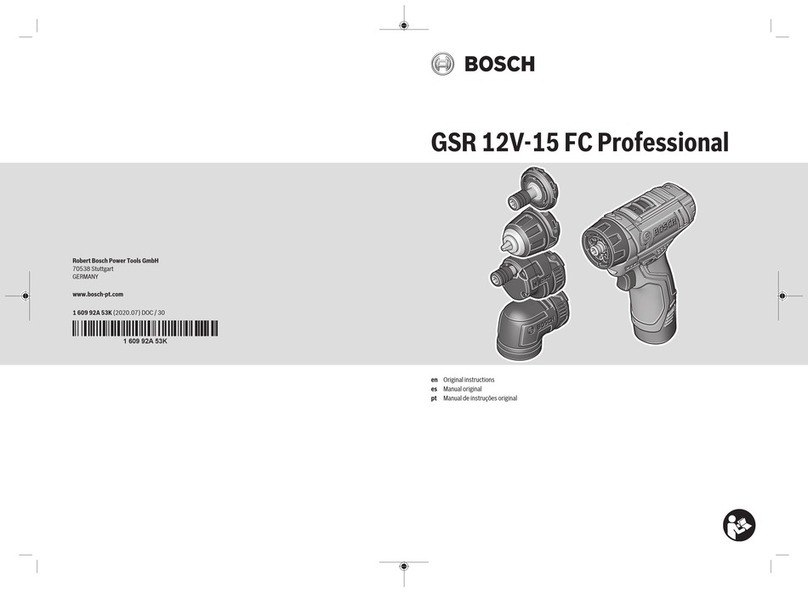 Bosch GSR 12V-15 FC Professional User manual