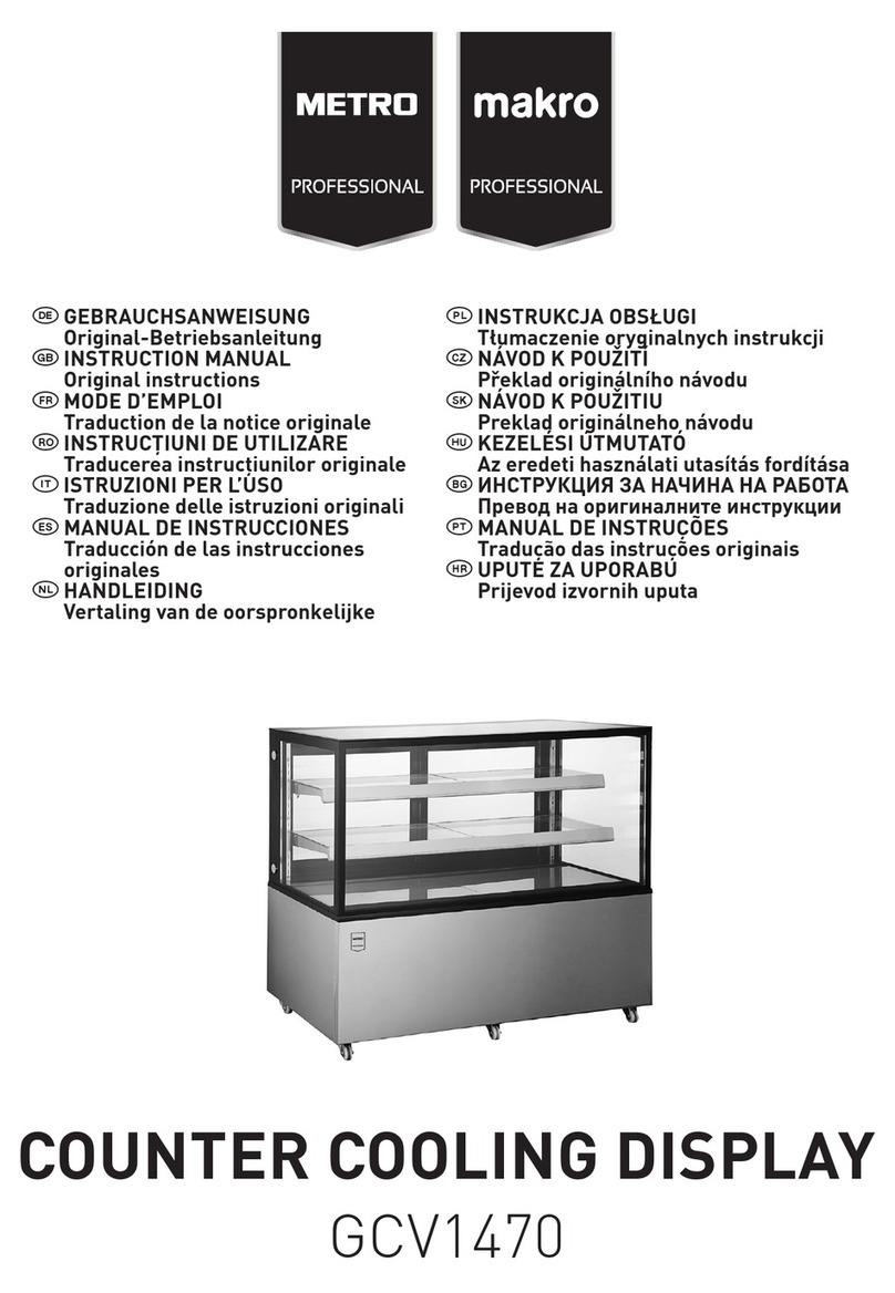 METRO PROFESSIONAL Marko Professional GCV1470 instruction manual