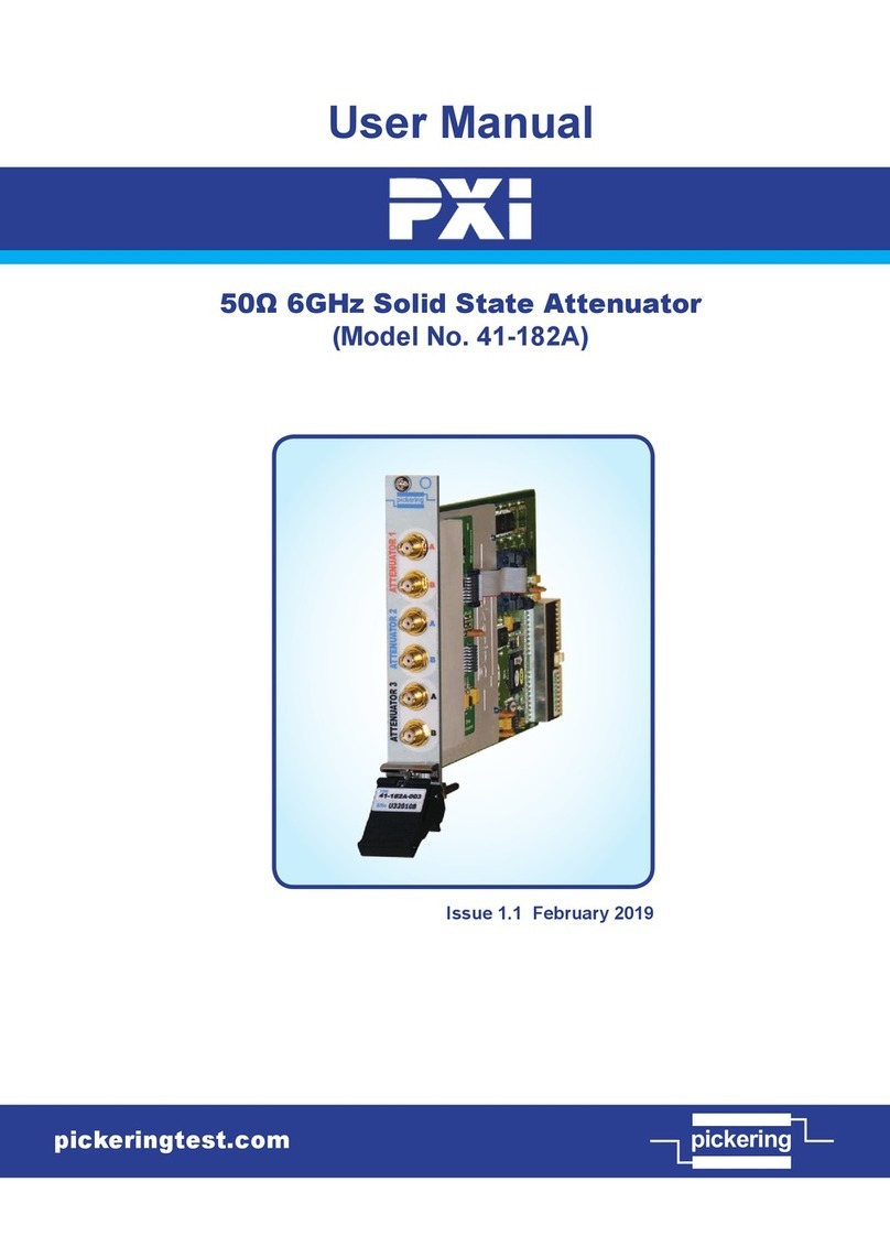 Pickering Pxi 41-182A user manual