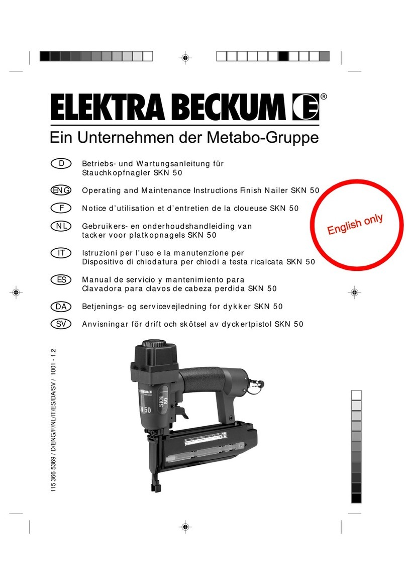 Elektra Beckum SKN 50 Operating and maintenance instructions
